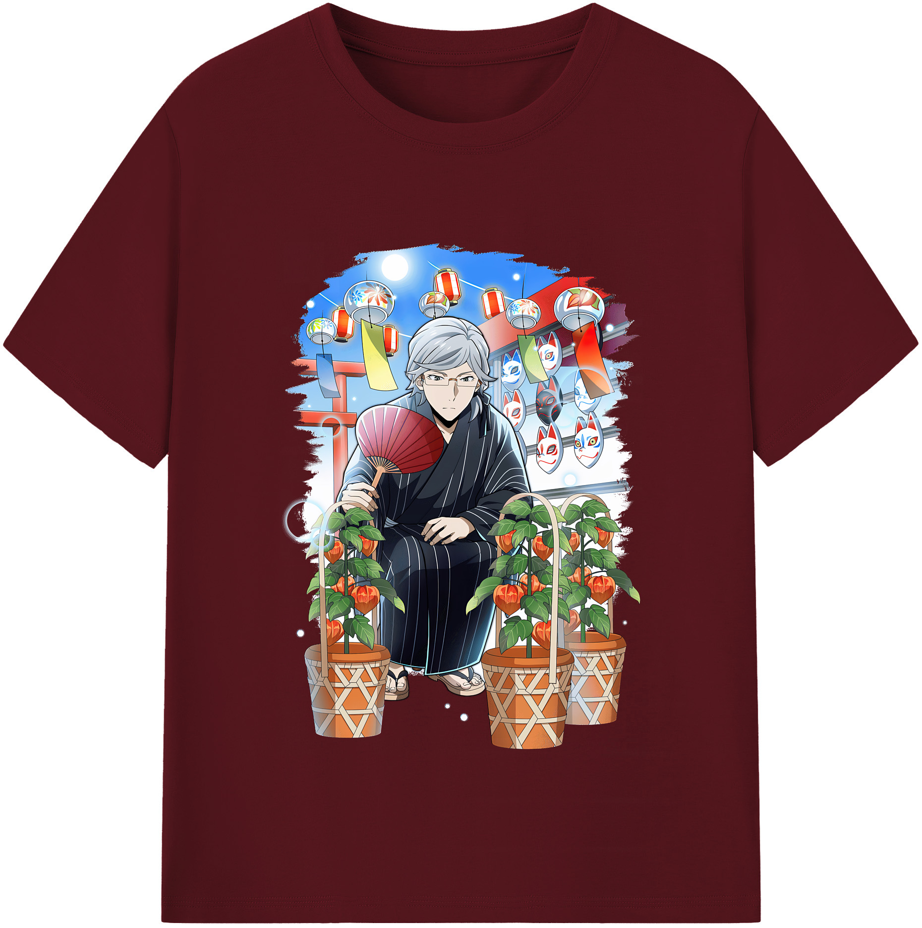 （画像用） 文豪ストレイドッグス Bungo Stray Dogs 綿100％半袖Tシャツ（フロントプリント）